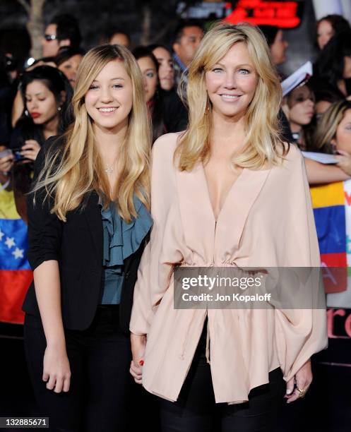 Actress Heather Locklear and daughter Ava Elizabeth Sambora arrive at the Los Angeles Premiere "The Twilight Saga: Breaking Dawn - Part 1" at Nokia...