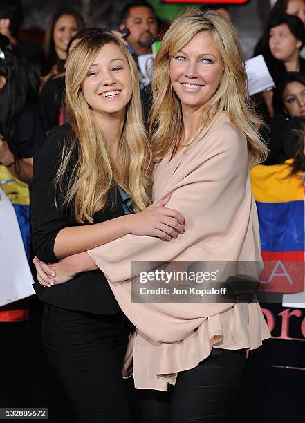Actress Heather Locklear and daughter Ava Elizabeth Sambora arrive at the Los Angeles Premiere "The Twilight Saga: Breaking Dawn - Part 1" at Nokia...