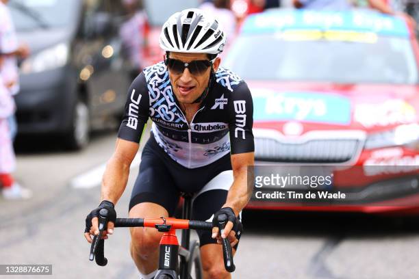 Sergio Henao of Colombia and Team Qhubeka NextHash Injured after crash during the 108th Tour de France 2021, Stage 18 a 129,7km stage from Pau to Luz...