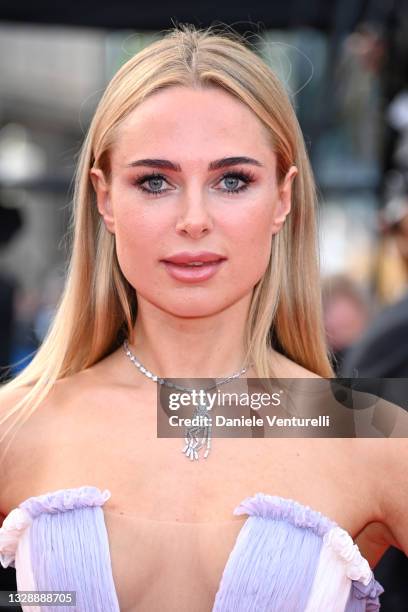 Kimberley Garner attends the "France" screening during the 74th annual Cannes Film Festival on July 15, 2021 in Cannes, France.