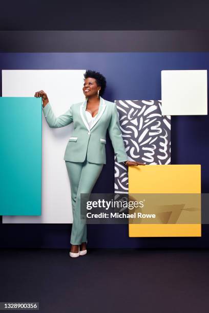 Actress/comedian Leslie Jones is photographed for Essence Magazine on April 3, 2021 at the Black Women in Hollywood Awards in Los Angeles, California.