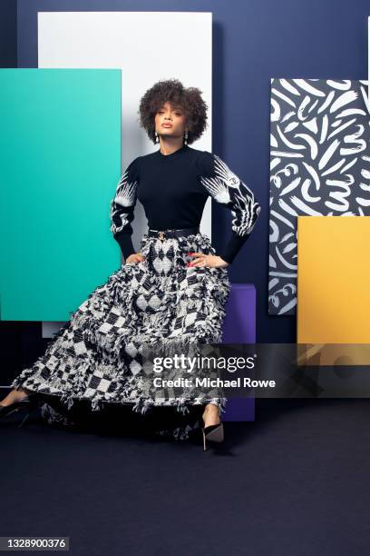 Singer/actress Andra Day is photographed for Essence Magazine on April 3, 2021 at the Black Women in Hollywood Awards in Los Angeles, California.