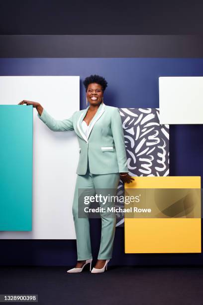 Actress/comedian Leslie Jones is photographed for Essence Magazine on April 3, 2021 at the Black Women in Hollywood Awards in Los Angeles, California.