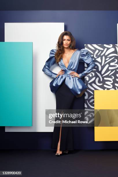 Actress/singer Zendaya is photographed for Essence Magazine on April 3, 2021 at the Black Women in Hollywood Awards in Los Angeles, California.
