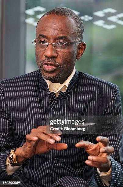 Lamido Sanusi, governor of the Central Bank Of Nigeria, speaks during an interview at the Islamic Financial Intelligence Summit in Kuala Lumpur,...