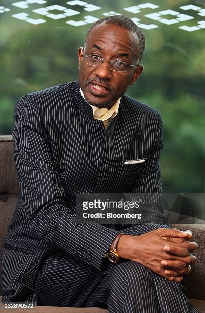 Lamido Sanusi, governor of the Central Bank Of Nigeria, speaks during an interview at the Islamic Financial Intelligence Summit in Kuala Lumpur,...