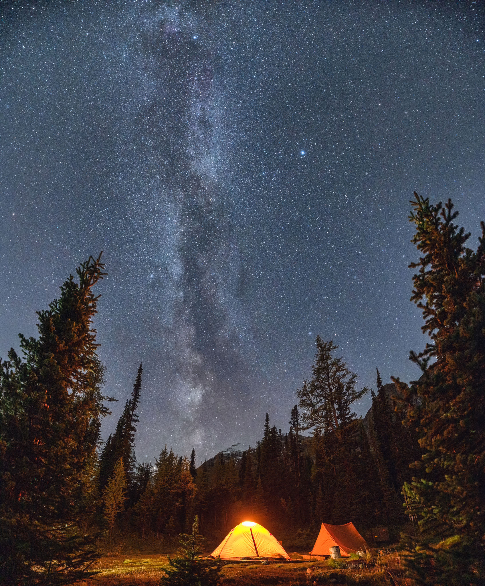 mountain camping