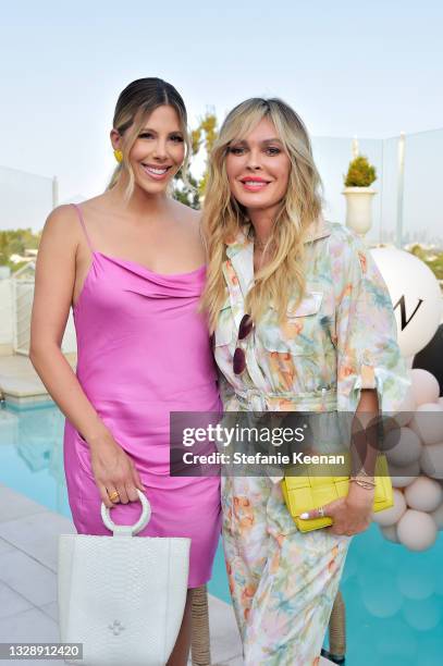 Ashley Wahler and Jasmine Dustin attend the celebration of Chrishell Stause's DSW Fun, Flirty Capsule Collection at Sunset Tower Hotel on July 14,...