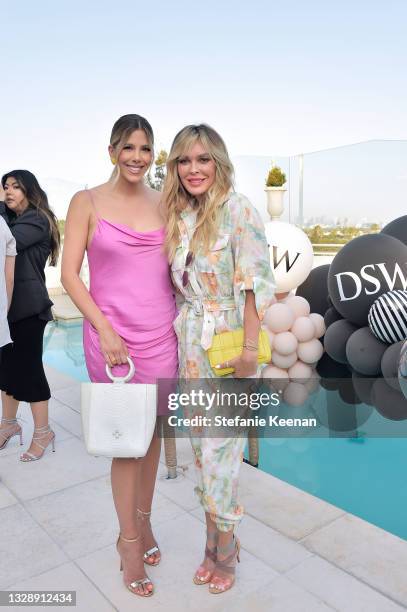 Ashley Wahler and Jasmine Dustin attend the celebration of Chrishell Stause's DSW Fun, Flirty Capsule Collection at Sunset Tower Hotel on July 14,...