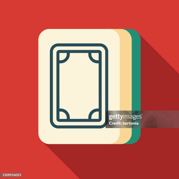 mahjong white dragon tile icon - playing solitaire stock illustrations