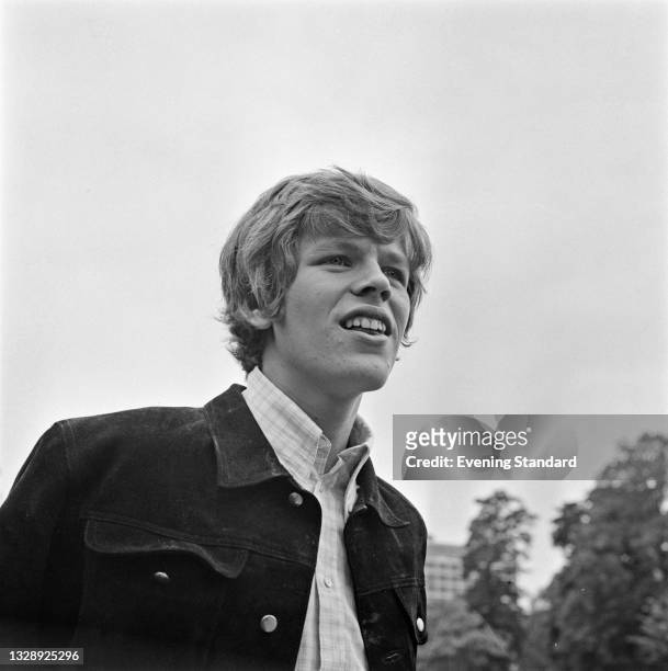 English singer and musician Peter Noone, the lead singer of pop group Herman's Hermits, UK, 3rd July 1965.