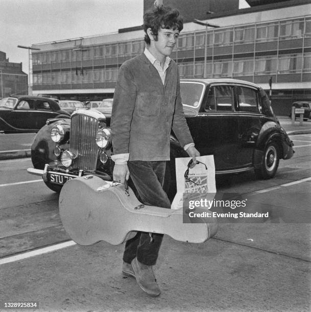 Scottish folk and pop singer and musician Donovan , UK, 7th July 1965.