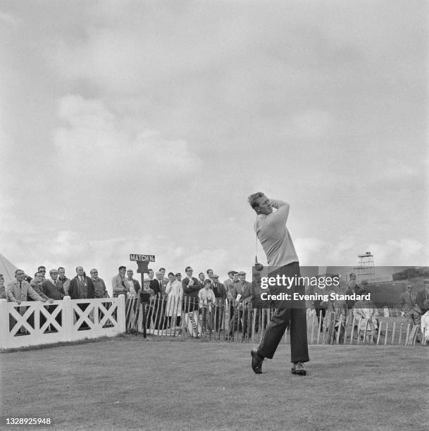 English golfer Bernard Hunt during the 1965 Open Championship at Royal Birkdale in Southport, UK, July 1965.