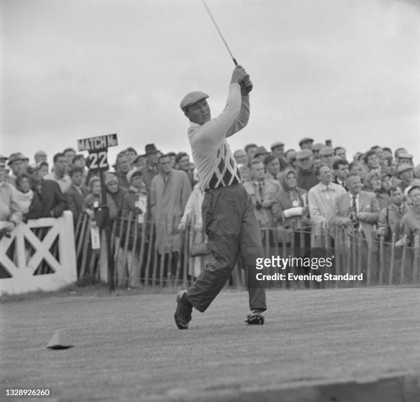 American golfer Arnold Palmer during the 1965 Open Championship at Royal Birkdale in Southport, UK, July 1965.