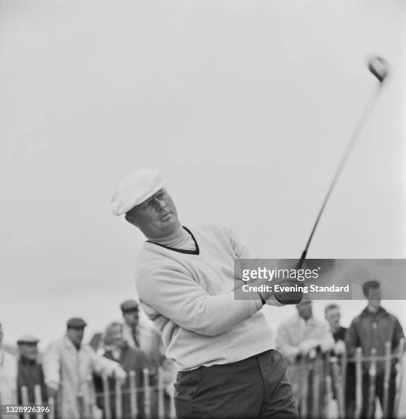 American golfer Jack Nicklaus during the 1965 Open Championship at Royal Birkdale in Southport, UK, July 1965.
