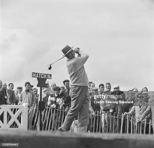 American golfer Sam Snead during the 1965 Open Championship at Royal Birkdale in Southport, UK, July 1965.