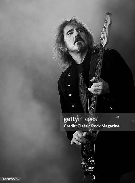 Geezer Butler of Heaven & Hell, live on stage at High Voltage Festival in London, on July 24, 2010.