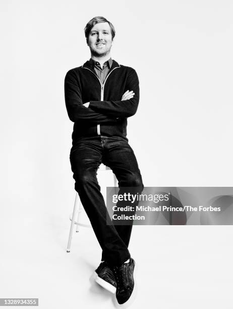 Founder and CEO of Luminar Technologies, Austin Russell is are photographed for Forbes Magazine on February 25, 2021 in San Francisco, California....