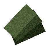 Seasoned lavers isolated vector illustration.