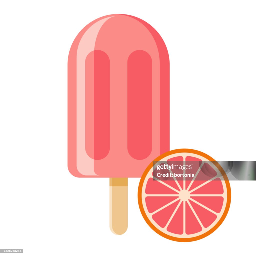 Grapefruit Popsicle Icon