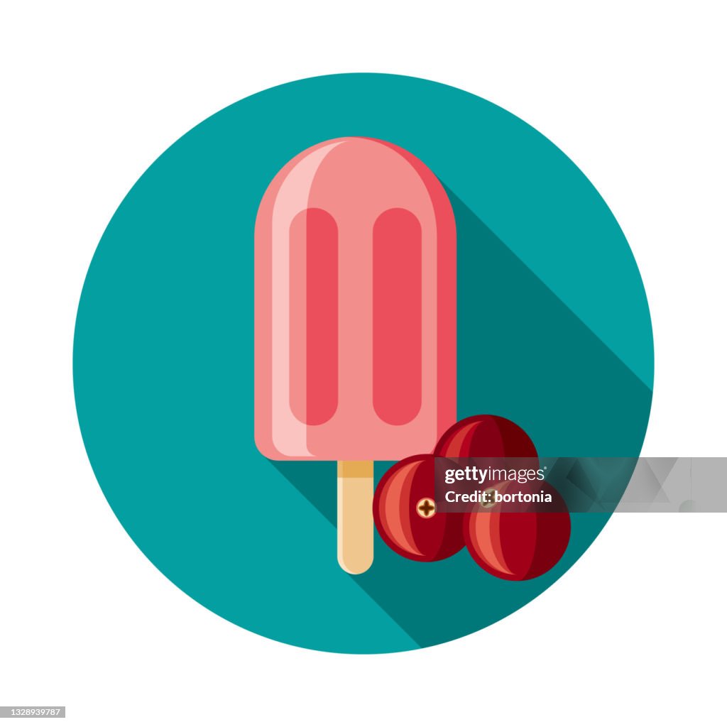 Cranberry Popsicle Icon