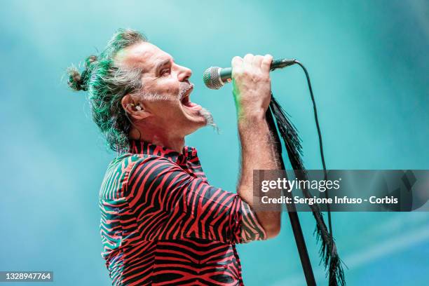 Piero Pelù performs at Carroponte on July 15, 2021 in Milan, Italy.