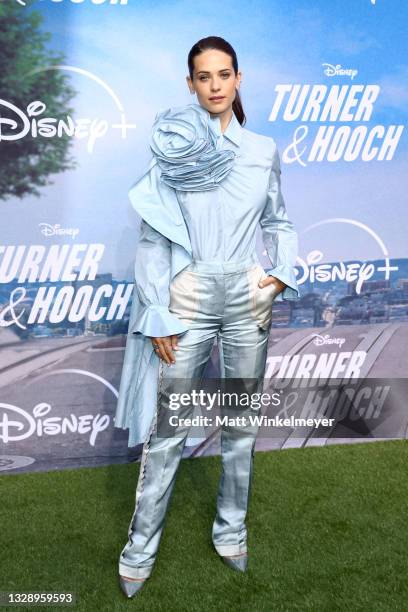 Lyndsy Fonseca attends the Disney+ "Turner & Hooch" Premiere at Westfield Century City Mall on July 15, 2021 in Los Angeles, California.