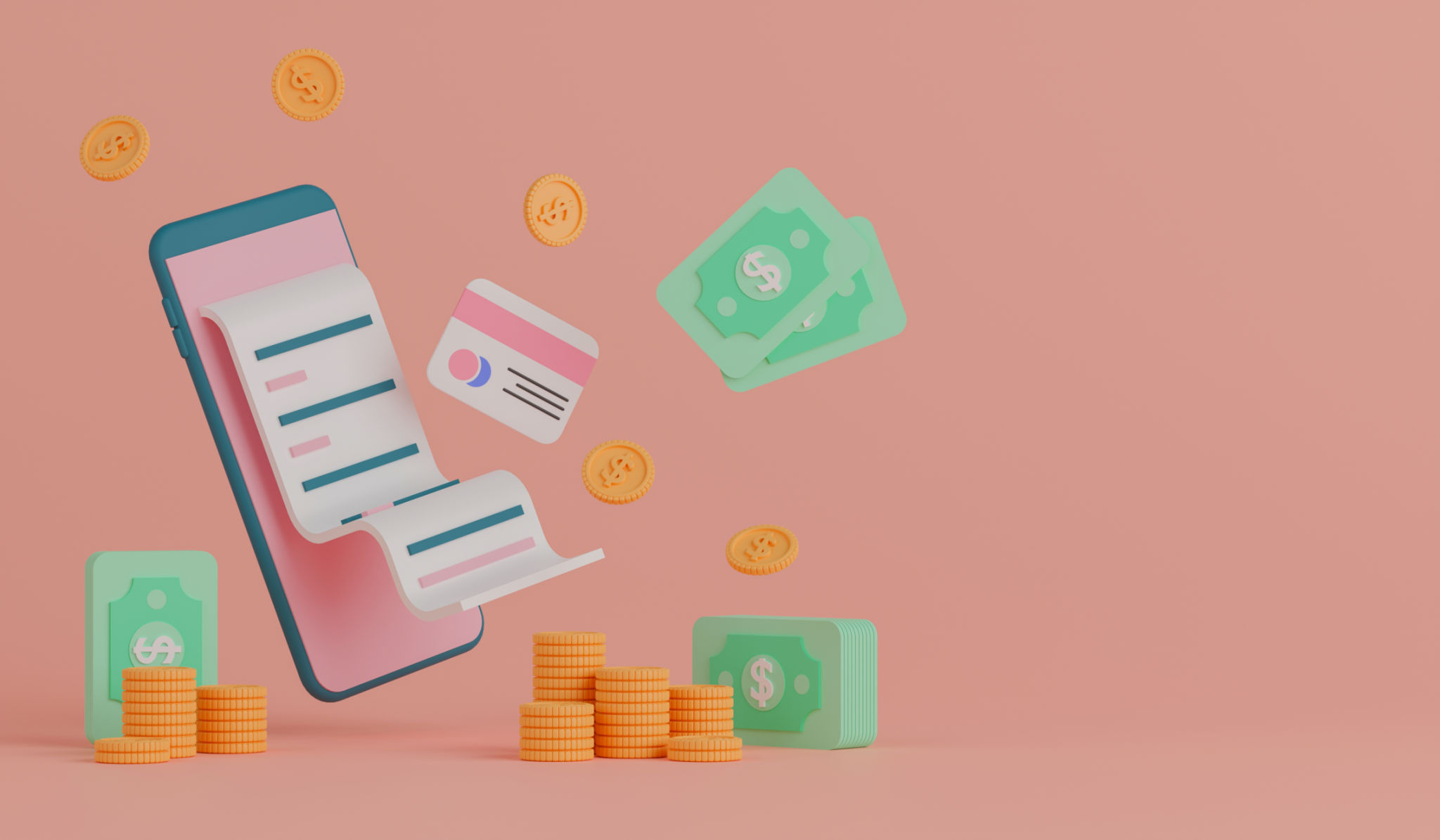 Financial application on smartphone. Financial application on smartphone.
