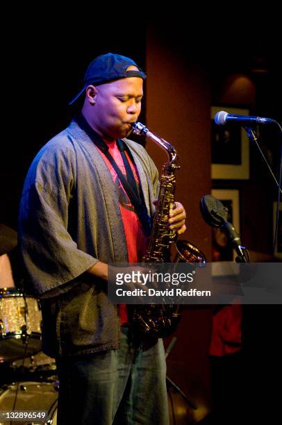 Steve Coleman performs on stage at Ronnie Scott's during the London Jazz Festival 'Jazz on 3 launch' on November 11, 2011 in London, United Kingdom.