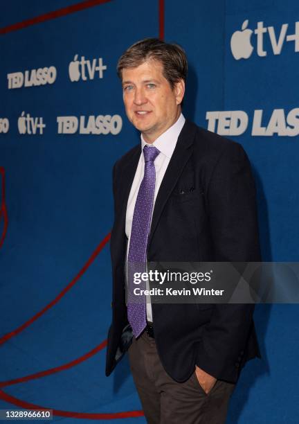 Bill Lawrence attends Apple's "Ted Lasso" season two premiere at Pacific Design Center on July 15, 2021 in West Hollywood, California.