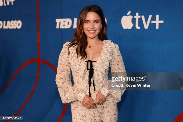 Sophia Bush attends Apple's "Ted Lasso" season two premiere at Pacific Design Center on July 15, 2021 in West Hollywood, California.