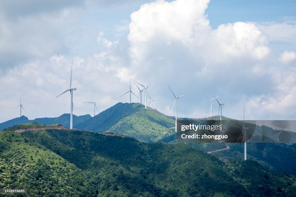 Alpine Wind R Alpine Wind Farm High-Res Stock Photo - Getty Images