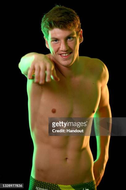 In this handout image provided by Swimming Australia Brendon Smith poses during an Australia Dolphins Tokyo 2020 Olympic Games Swimming Squad...