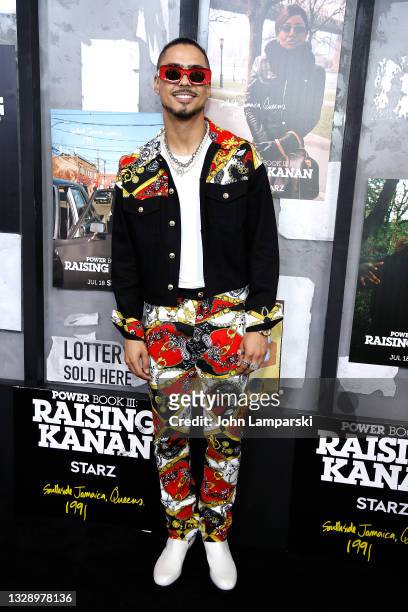 Quincy Brown attends the "Power Book III: Raising Kanan" New York premiere at the Hammerstein Ballroom on July 15, 2021 in New York City.