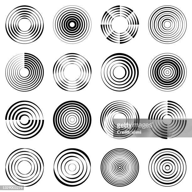runde gestaltungselemente - rippled stock-grafiken, -clipart, -cartoons und -symbole