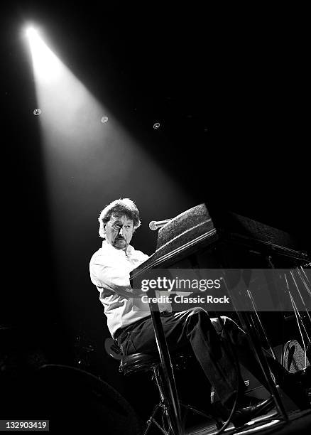 Rick Davies of prog-rock group Supertramp performing live on stage at the O2 Arena, London, on October 6, 2010.