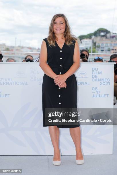 Blanche Gardin attends the "France" photocall during the 74th annual Cannes Film Festival on July 16, 2021 in Cannes, France.