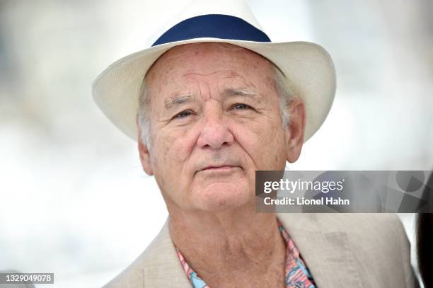 Bill Murray attends the "New Worlds: The Cradle Of Civilization" photocall during the 74th annual Cannes Film Festival on July 16, 2021 in Cannes,...