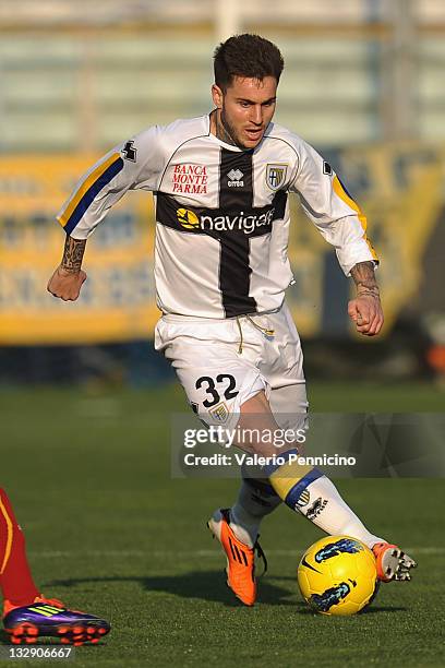 Jose Fernando Marques of Parma FC in action during the friendly match between Parma FC and Ghana at Stadio Ennio Tardini on November 12, 2011 in...