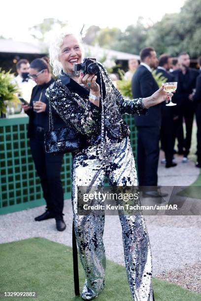 Ellen von Unwerth attends the amfAR Cannes Gala 2021 at Villa Eilenroc on July 16, 2021 in Cap d'Antibes, France.