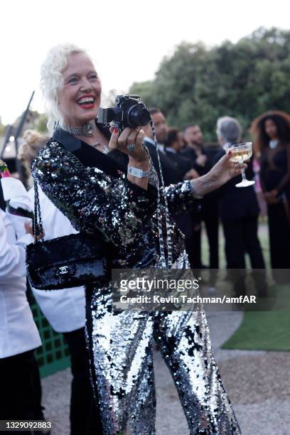 Ellen von Unwerth attends the amfAR Cannes Gala 2021 at Villa Eilenroc on July 16, 2021 in Cap d'Antibes, France.