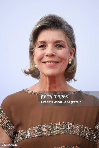Princess Caroline of Hanover attends the Red Cross Summer Concert on July 16, 2021 in Monte-Carlo, Monaco.