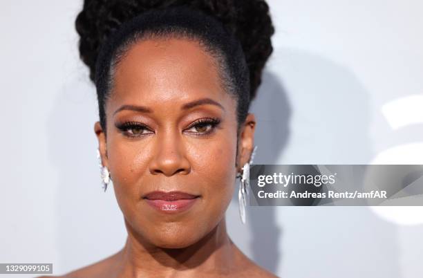 Regina King attends the amfAR Cannes Gala 2021 at Villa Eilenroc on July 16, 2021 in Cap d'Antibes, France.