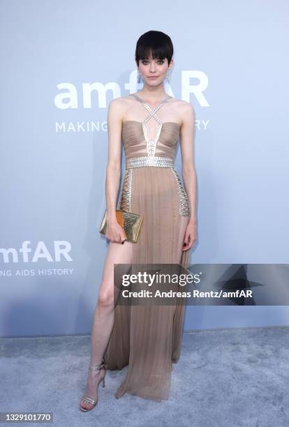 Maike Inga attends the amfAR Cannes Gala 2021 at Villa Eilenroc on July 16, 2021 in Cap d'Antibes, France.