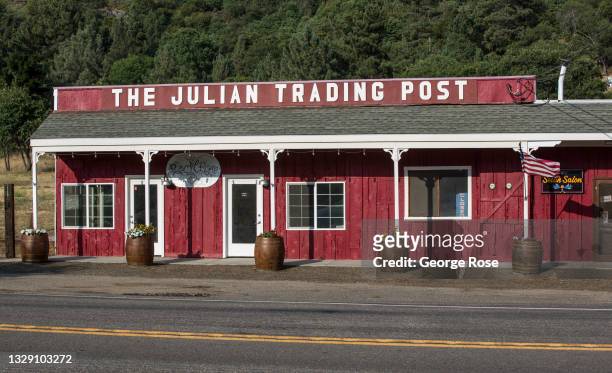 The Julian Trading Post, located on Highway 79, is viewed on July 13 in Julian, California. This small mountain community located east of San Diego,...