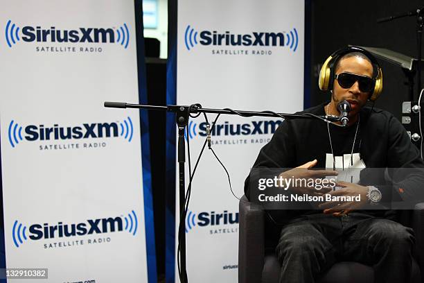Rapper Ludacris performs live on "Sway In The Morning" on Eminem's Shade 45 channel at the SiriusXM Studio on November 15, 2011 in New York City.