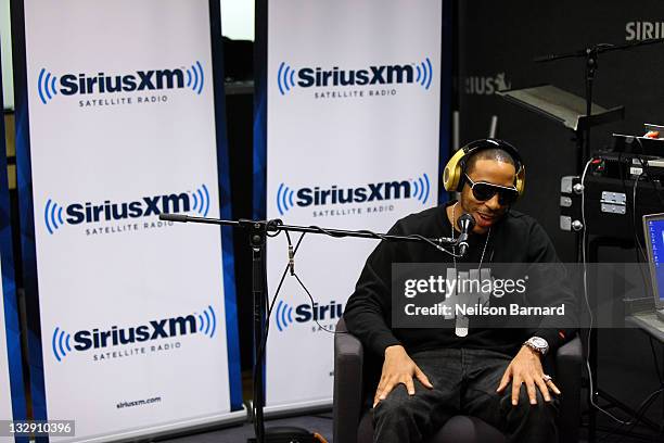 Rapper Ludacris performs live on "Sway In The Morning" on Eminem's Shade 45 channel at the SiriusXM Studio on November 15, 2011 in New York City.