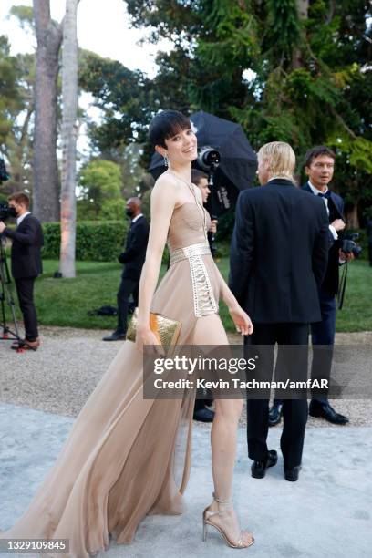 Maike Inga attends the amfAR Cannes Gala 2021 at Villa Eilenroc on July 16, 2021 in Cap d'Antibes, France.