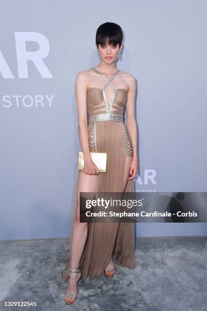 Maike Inga attends the amfAR Cannes Gala 2021 during the 74th Annual Cannes Film Festival at Villa Eilenroc on July 16, 2021 in Cap d'Antibes, France.