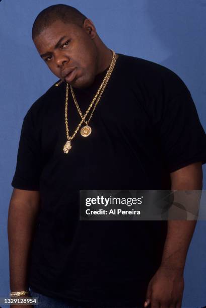 Rapper Biz Markie is shown in a portrait taken on June 10, 1993 in New York City.